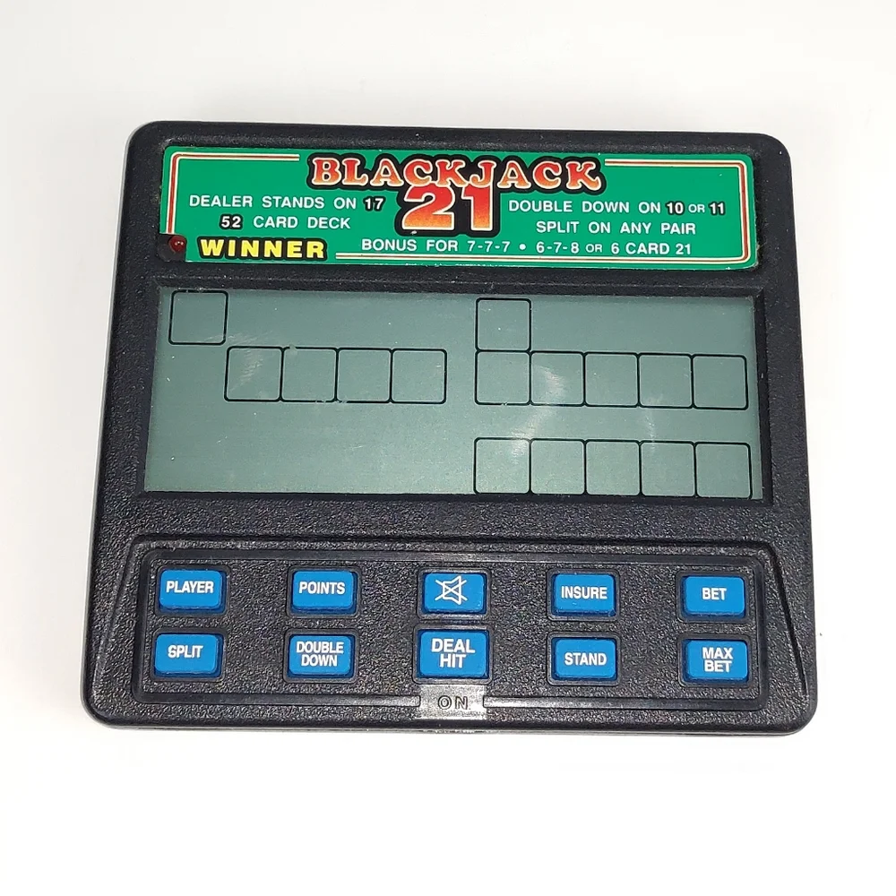Radioshack Blackjack 21 Handheld Game Vintage Retro Y2K Technology Electronics